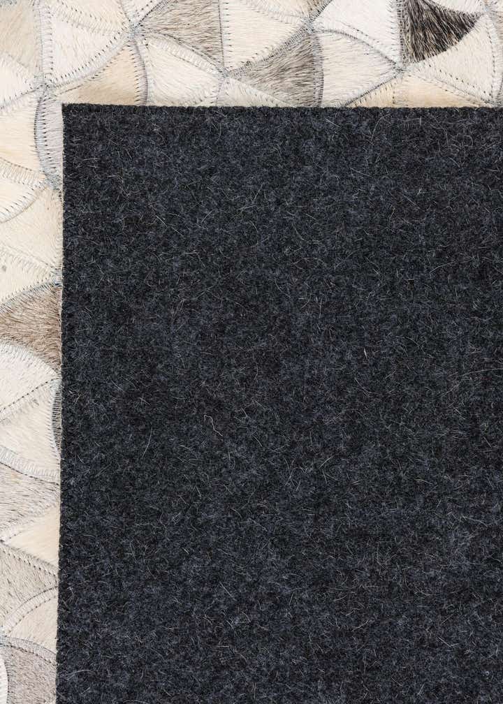 5' x 7' 9 Cowhide Leather Rug