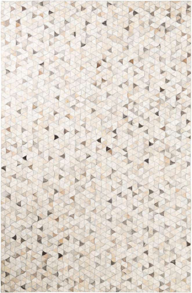 5' x 7' 9 Cowhide Leather Rug