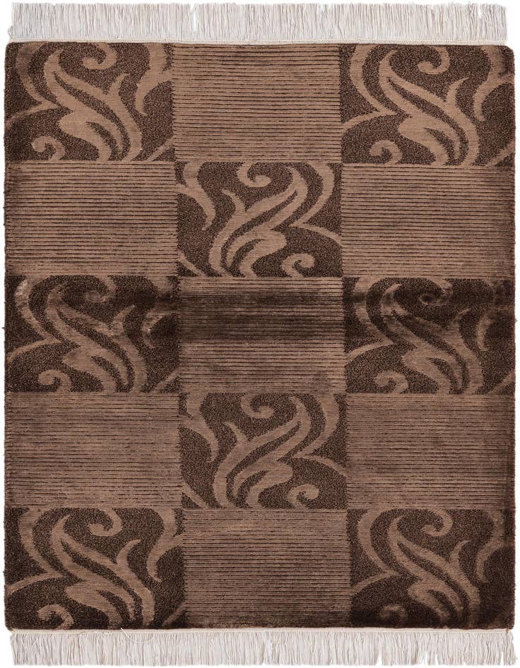 Detail image of 2' 8 x 4' 11 Hand Knotted Darya Wool Rug