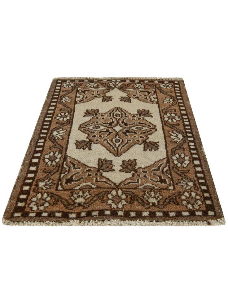 Detail image of 1' 6 x 2' 4 Hand Knotted Ferdos Persian Wool Rug