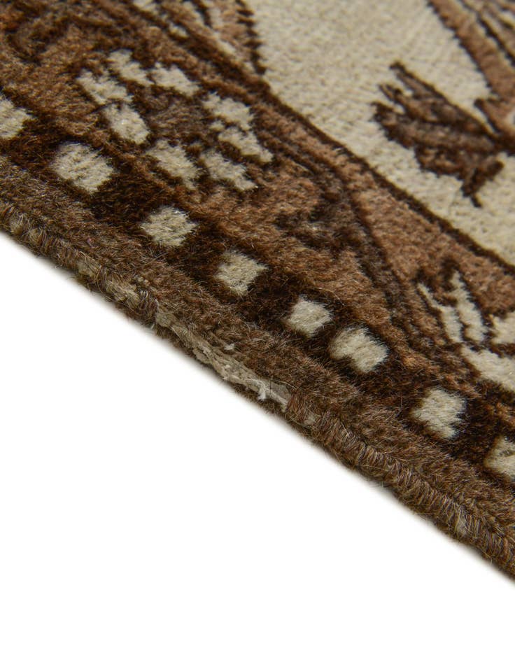 Detail image of 1' 6 x 2' 4 Hand Knotted Ferdos Persian Wool Rug