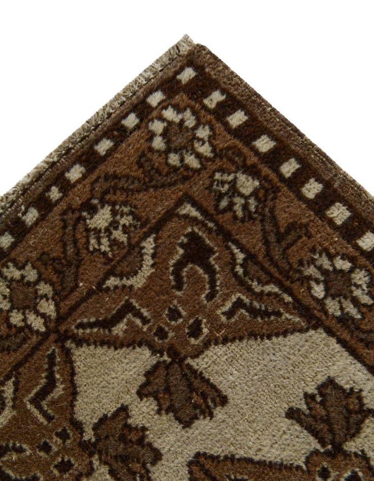 Detail image of 1' 6 x 2' 4 Hand Knotted Ferdos Persian Wool Rug