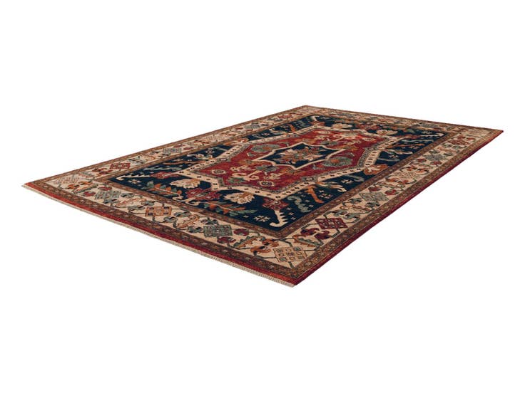 Detail image of 6' 8 x 10' 2 Hand Knotted Heriz Rug