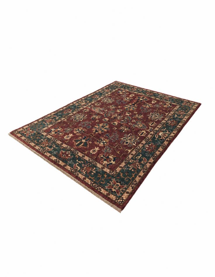 Detail image of 5' 9 x 7' 10 Hand Knotted Heriz Rug