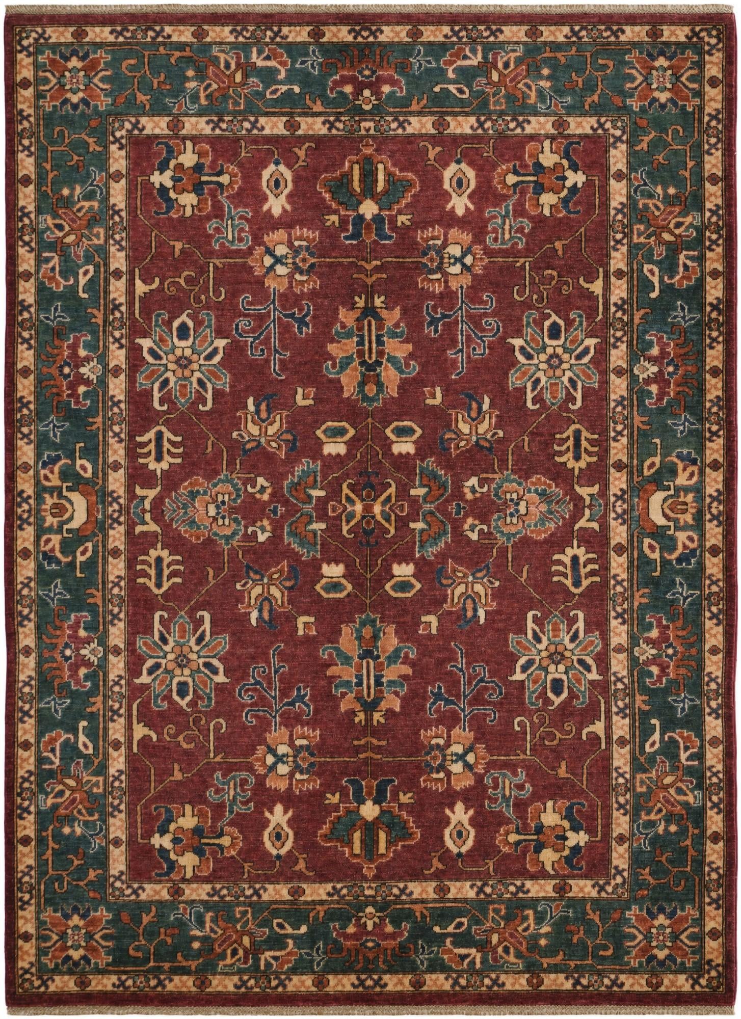 5' 9 x 7' 10 Hand Knotted Heriz Rug