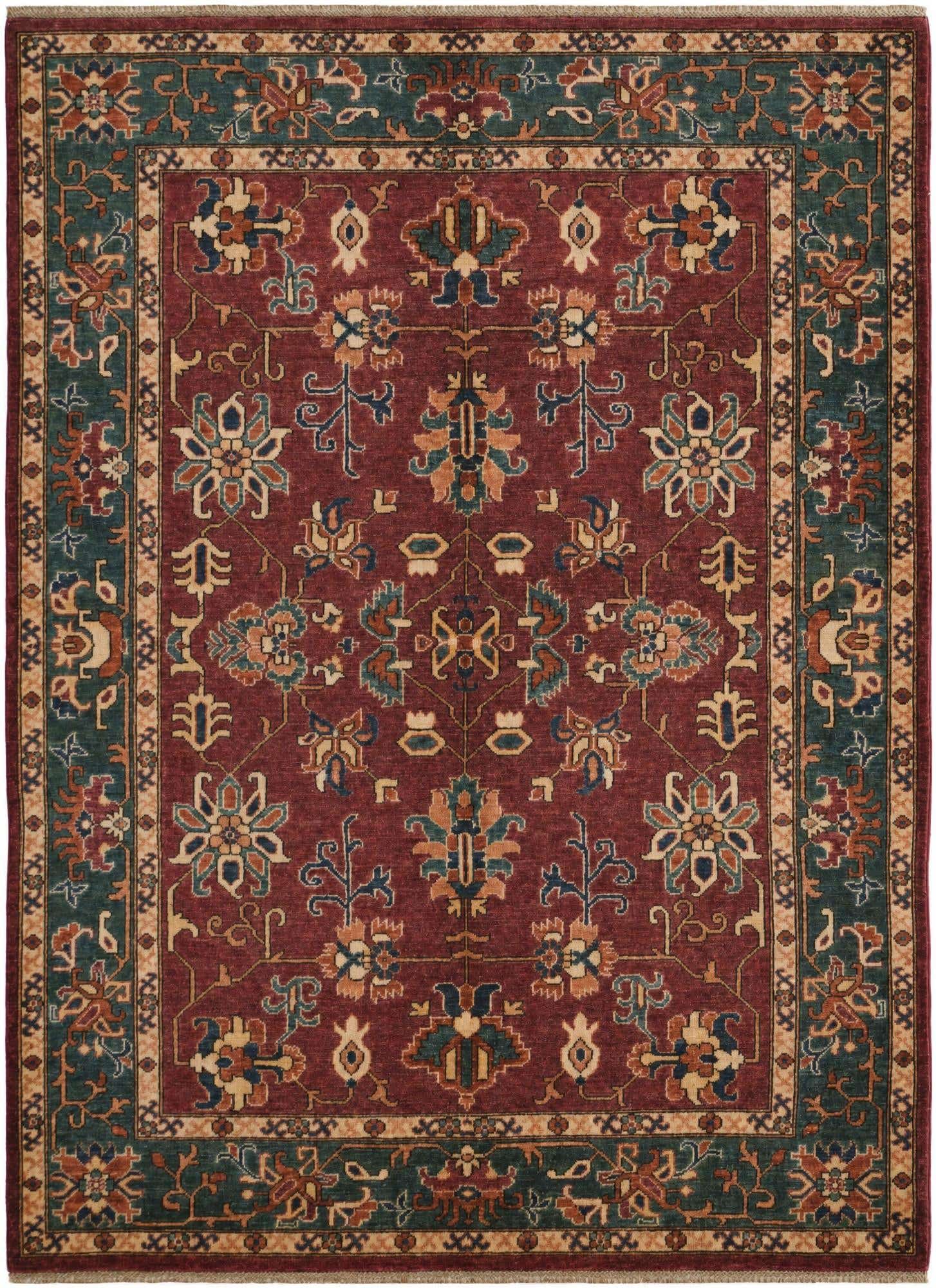 5' 9 x 7' 10 Hand Knotted Heriz Rug