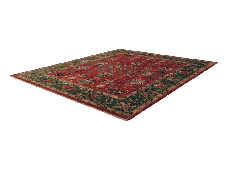 Detail image of 8' 2 x 9' 9 Hand Knotted Heriz Rug