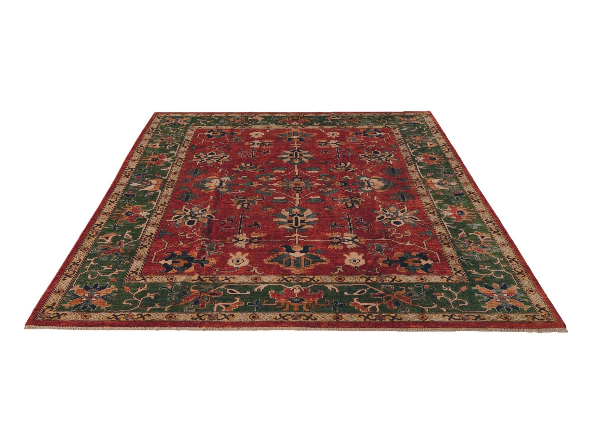 8' 2 x 9' 9 Hand Knotted Heriz Rug
