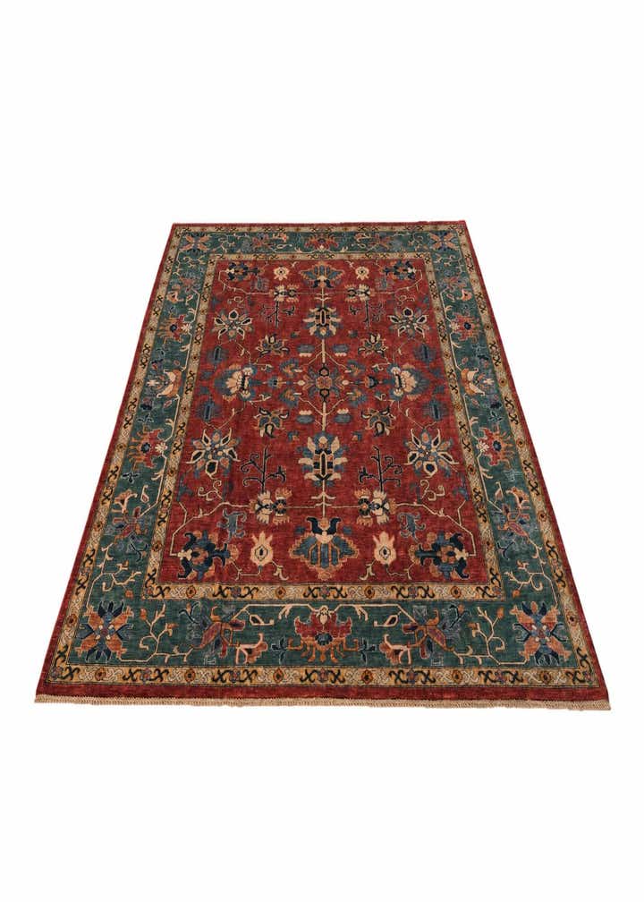 8' 2 x 9' 9 Hand Knotted Heriz Rug