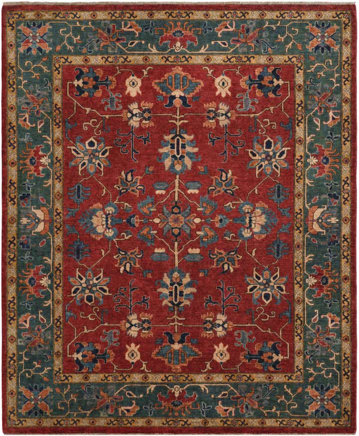 8' 2 x 9' 9 Hand Knotted Heriz Rug