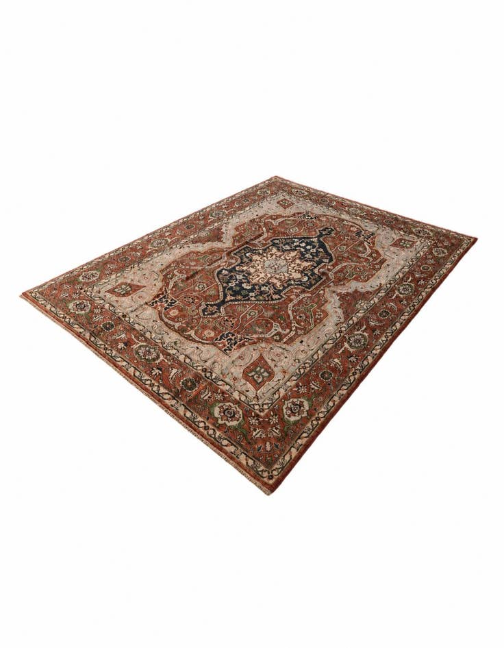 Detail image of 8' 7 x 11' 2 Hand Knotted Heriz Rug
