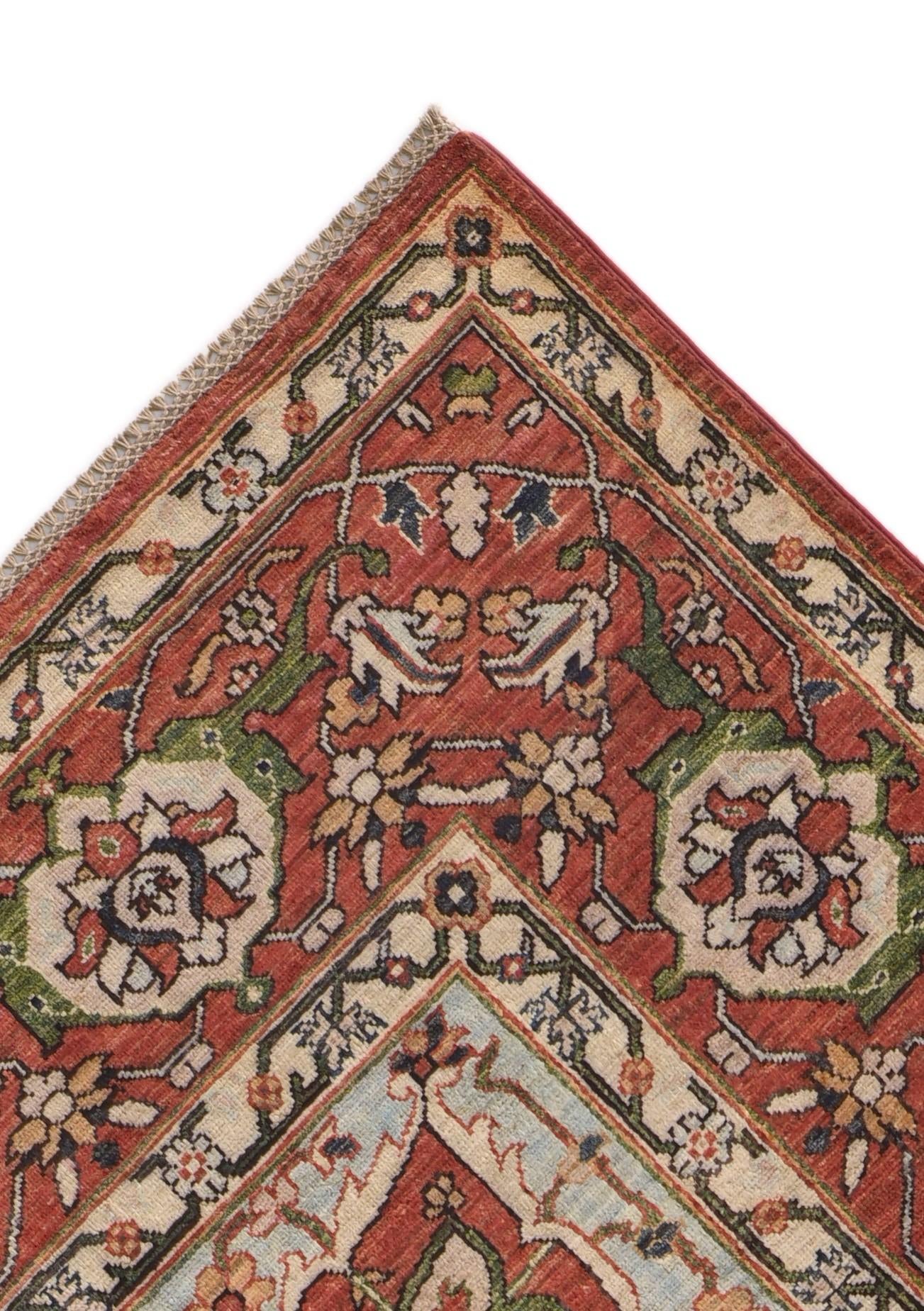 8' 7 x 11' 2 Hand Knotted Heriz Rug