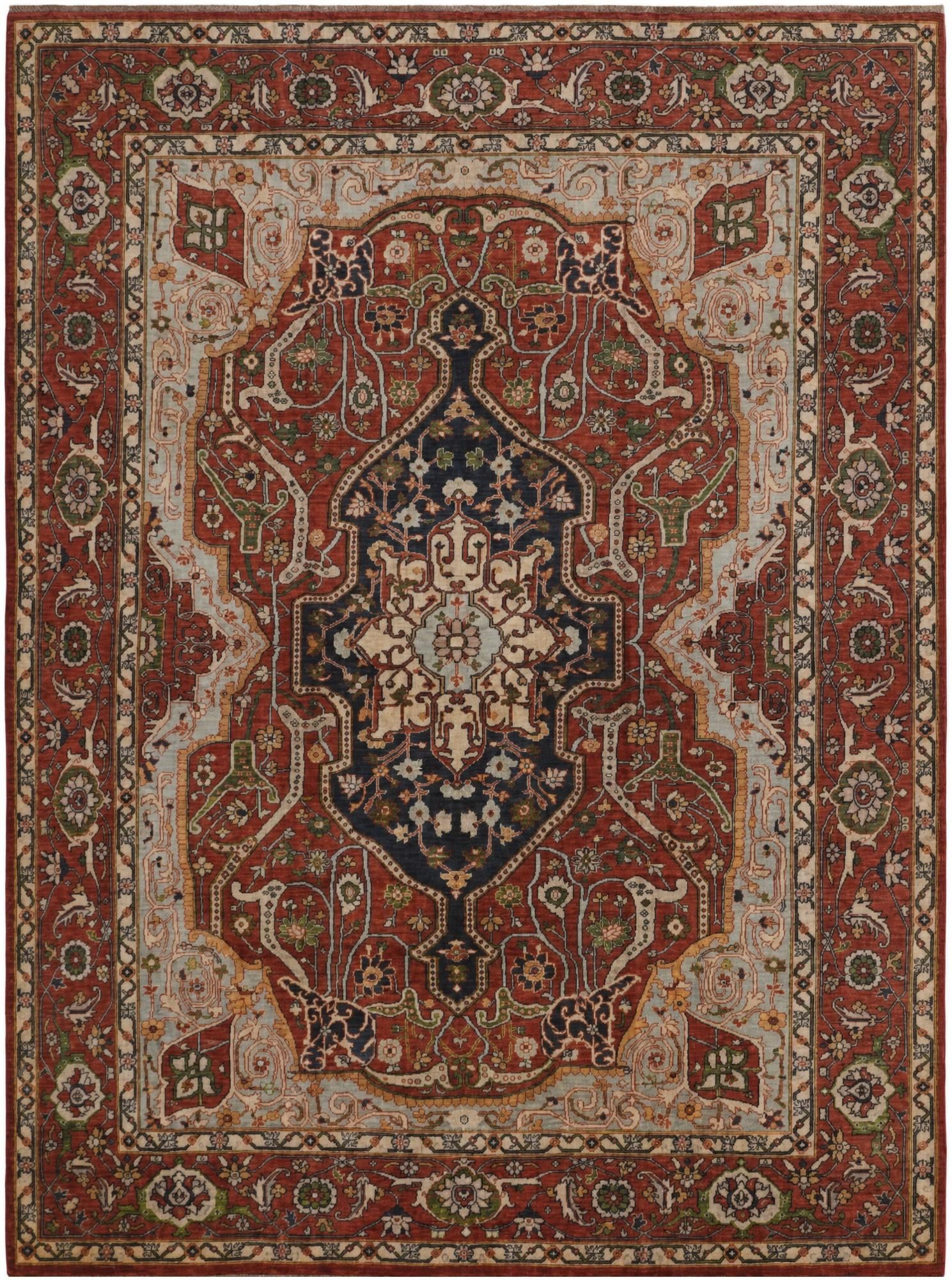 8' 7 x 11' 2 Hand Knotted Heriz Rug
