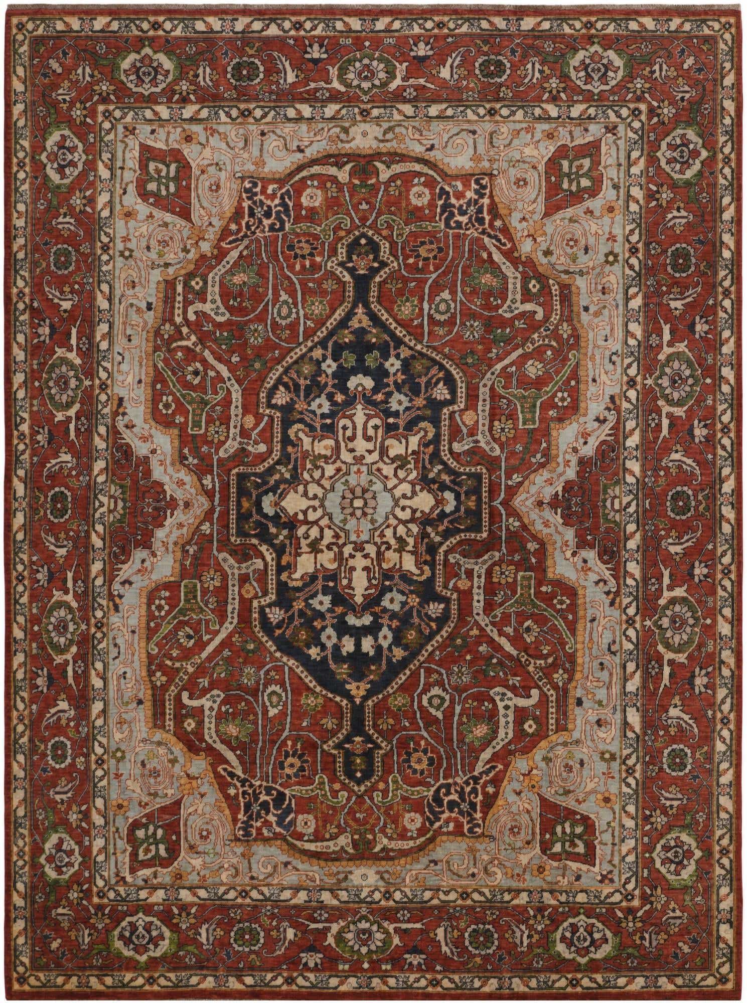 8' 7 x 11' 2 Hand Knotted Heriz Rug