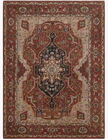 8' 7 x 11' 2 Hand Knotted Heriz Rug