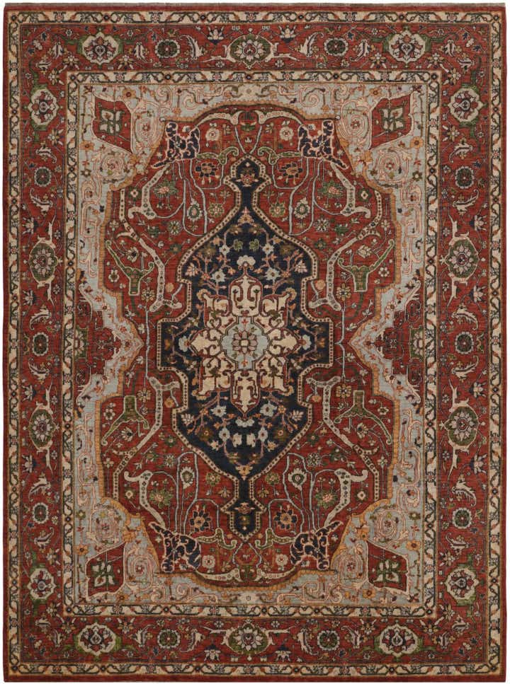 8' 7 x 11' 2 Hand Knotted Heriz Rug