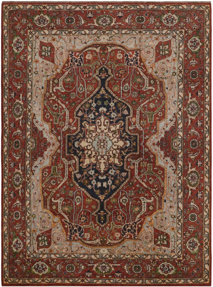 Detail image of 260cm x 340cm Hand Knotted Heriz Rug