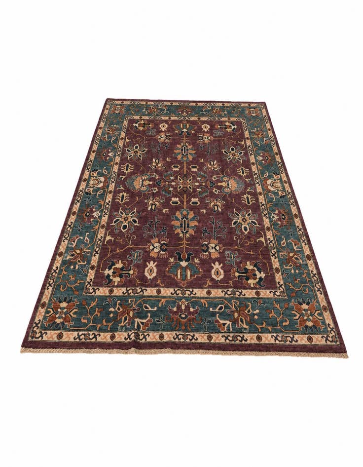 Detail image of 8' 2 x 10' Hand Knotted Heriz Rug