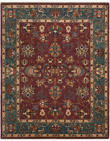 8' 2 x 10' Hand Knotted Heriz Rug