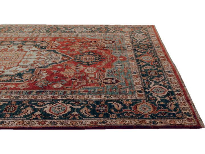 6' 6 x 9' 11 Hand Knotted Heriz Rug