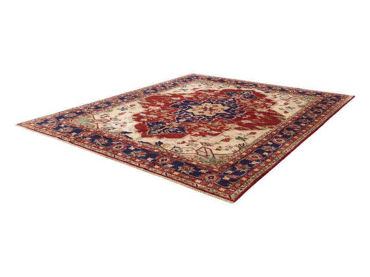 8' 2 x 9' 11 Hand Knotted Heriz Rug