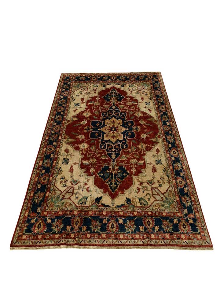 8' 2 x 9' 11 Hand Knotted Heriz Rug
