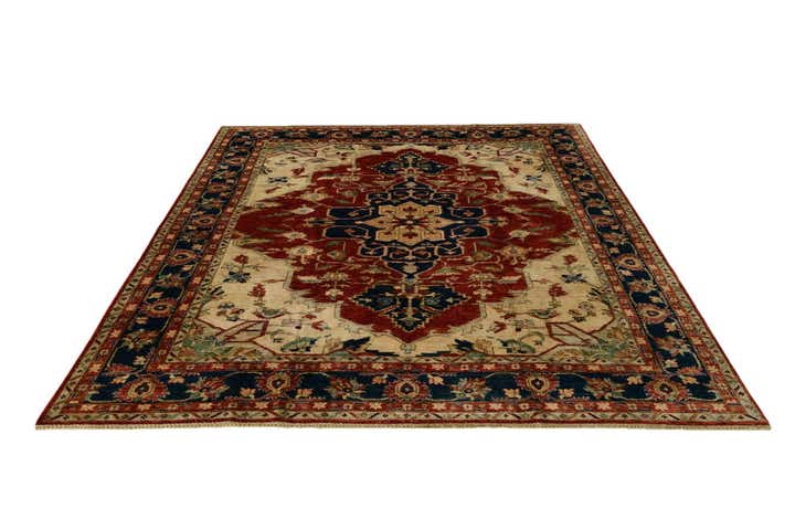 8' 2 x 9' 11 Hand Knotted Heriz Rug