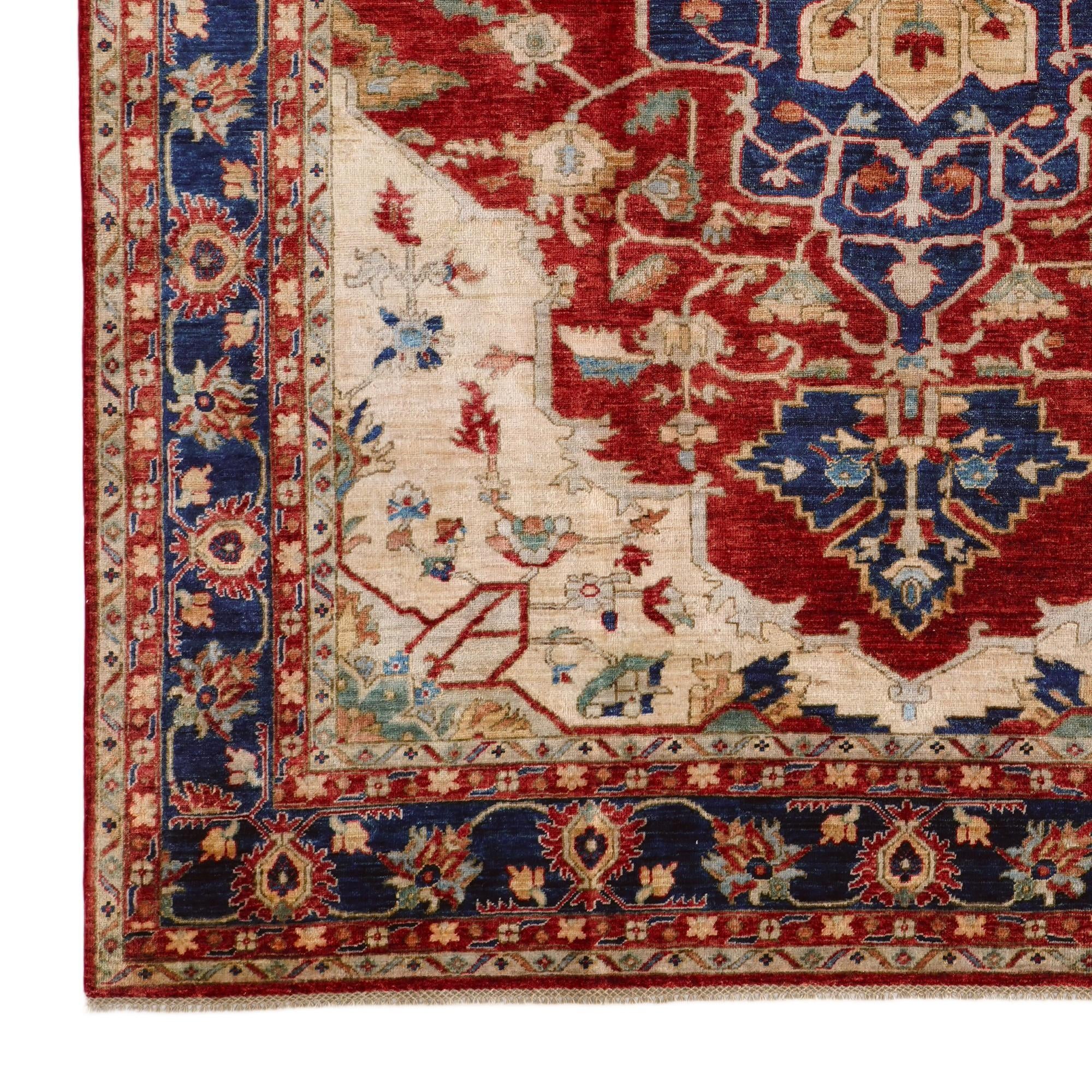 8' 2 x 9' 11 Hand Knotted Heriz Rug