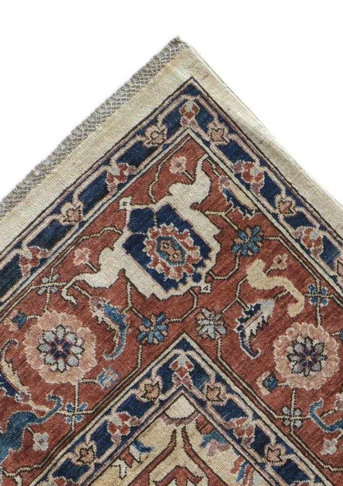 Detail image of 8' 3 x 11' 10 Hand Knotted Heriz Rug