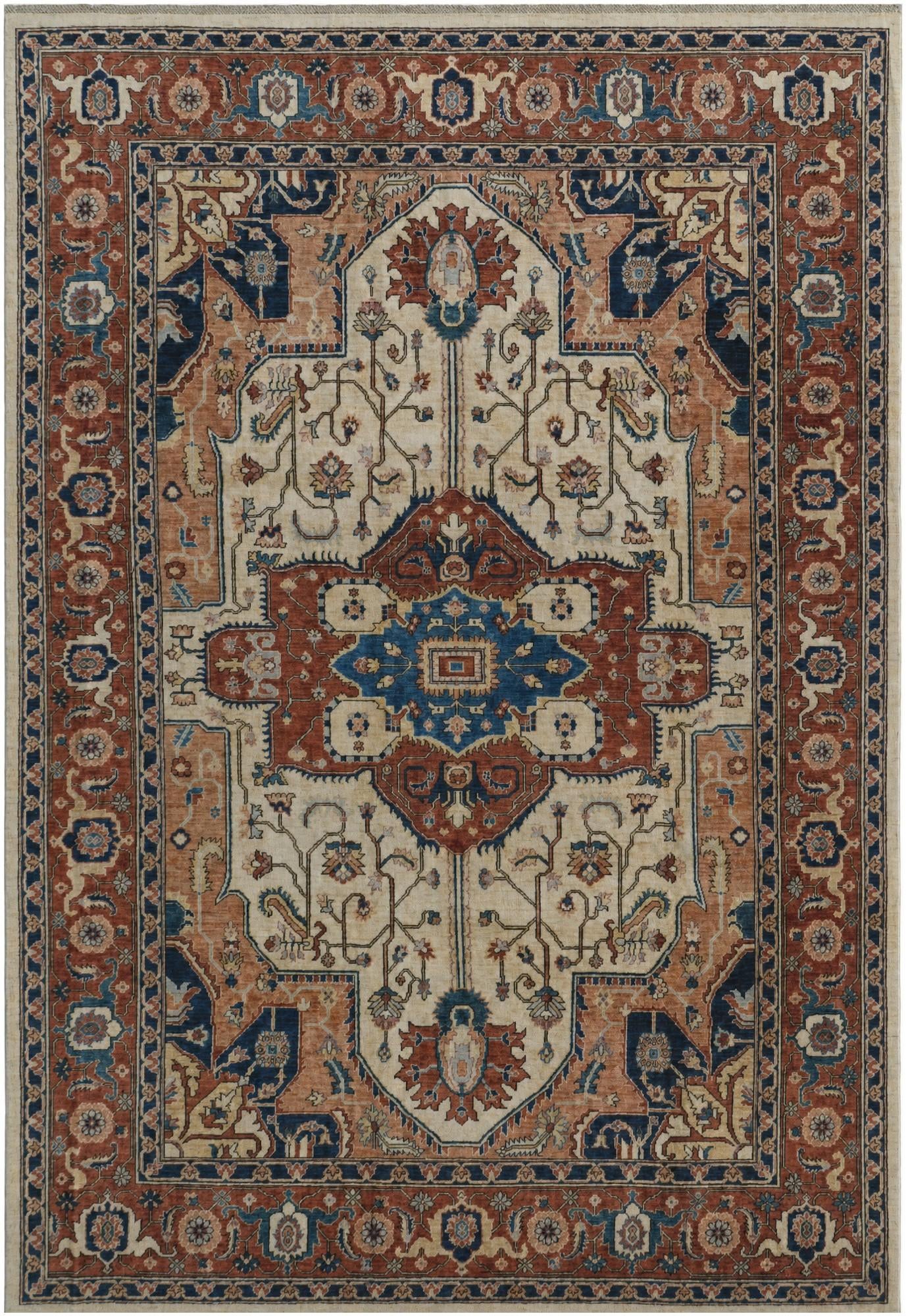8' 3 x 11' 10 Hand Knotted Heriz Rug