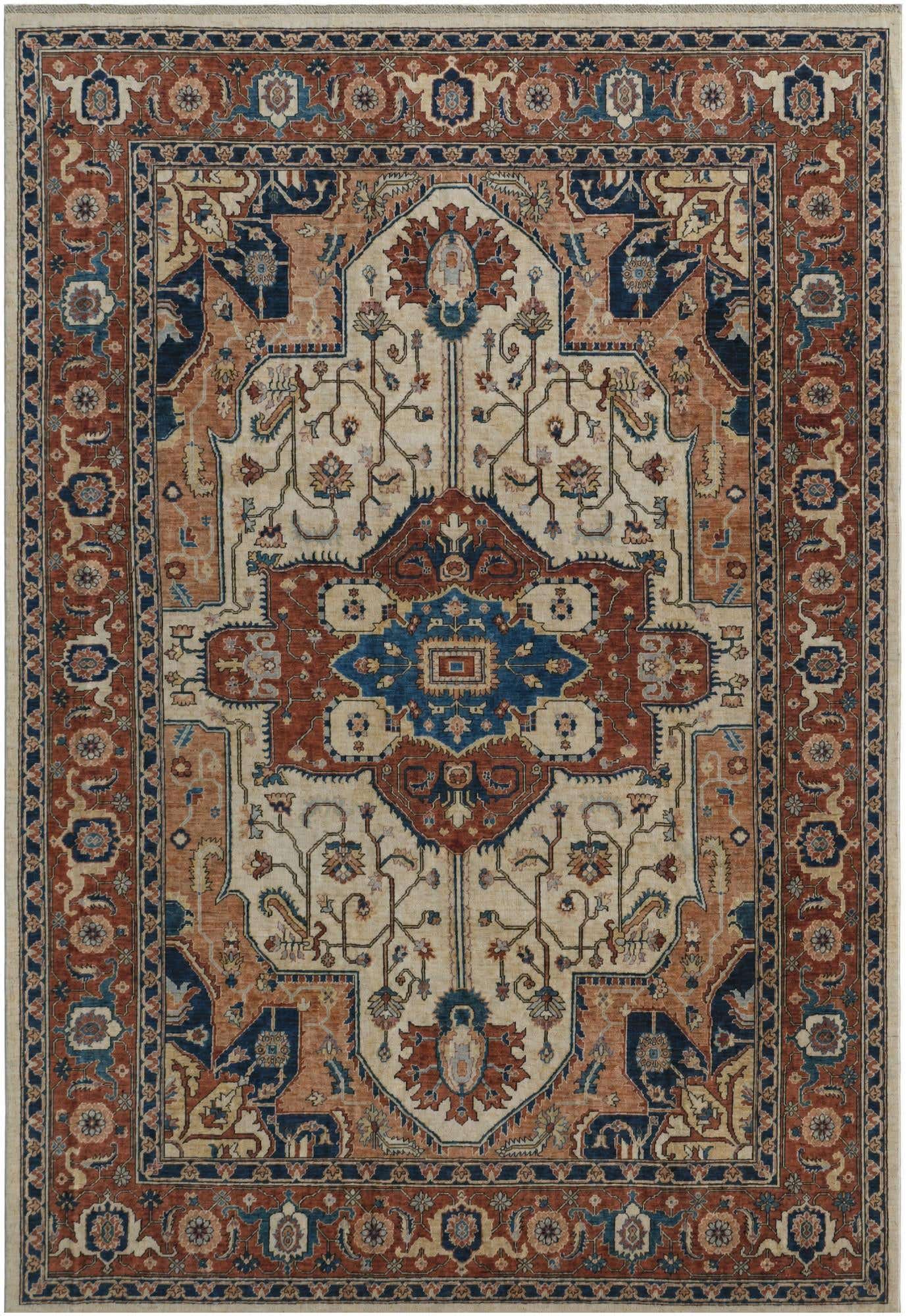 8' 3 x 11' 10 Hand Knotted Heriz Rug