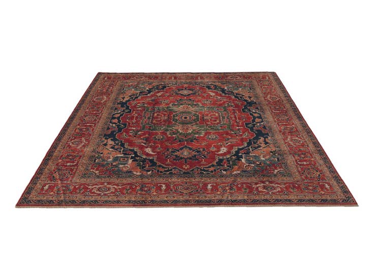 Detail image of 8' 3 x 10' 1 Hand Knotted Heriz Rug