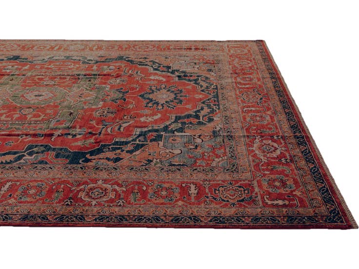 Detail image of 8' 3 x 10' 1 Hand Knotted Heriz Rug
