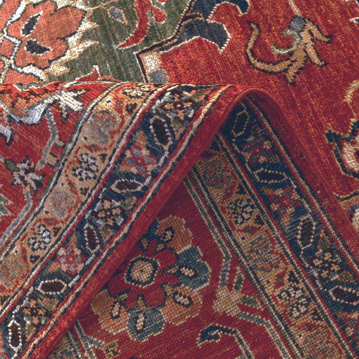 Detail image of 8' 3 x 10' 1 Hand Knotted Heriz Rug