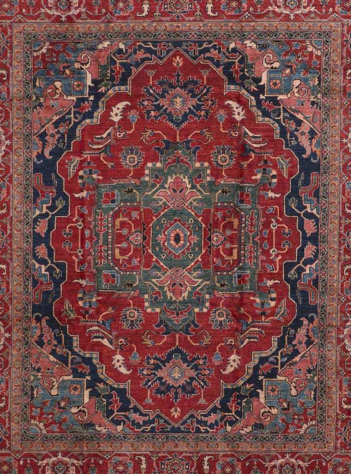 8' 3 x 10' 1 Hand Knotted Heriz Rug