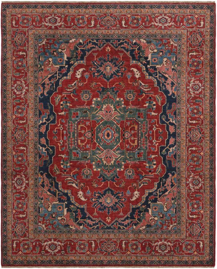 8' 3 x 10' 1 Hand Knotted Heriz Rug