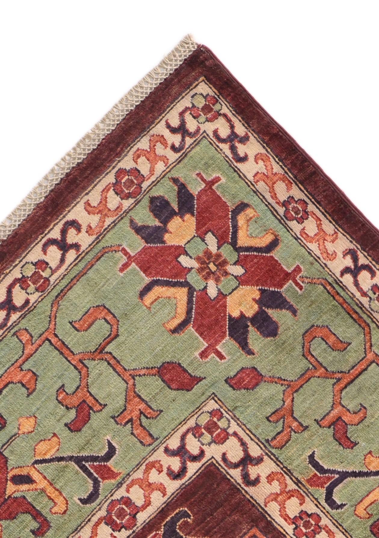 8' x 10' 2 Hand Knotted Heriz Rug