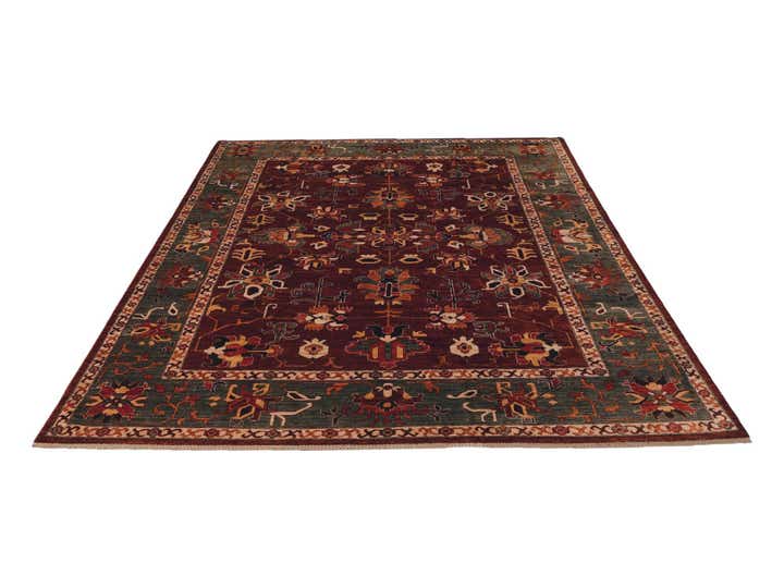 8' 2 x 11' 6 Hand Knotted Heriz Rug