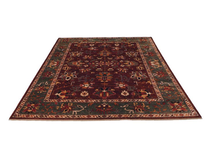 Detail image of 8' 2 x 11' 6 Hand Knotted Heriz Rug