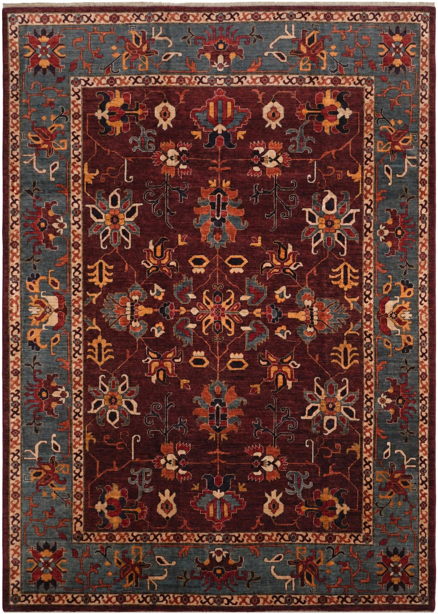 8' 2 x 11' 6 Hand Knotted Heriz Rug