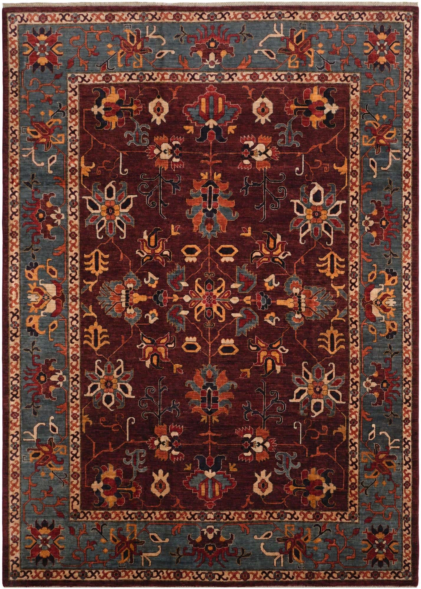 8' 2 x 11' 6 Hand Knotted Heriz Rug