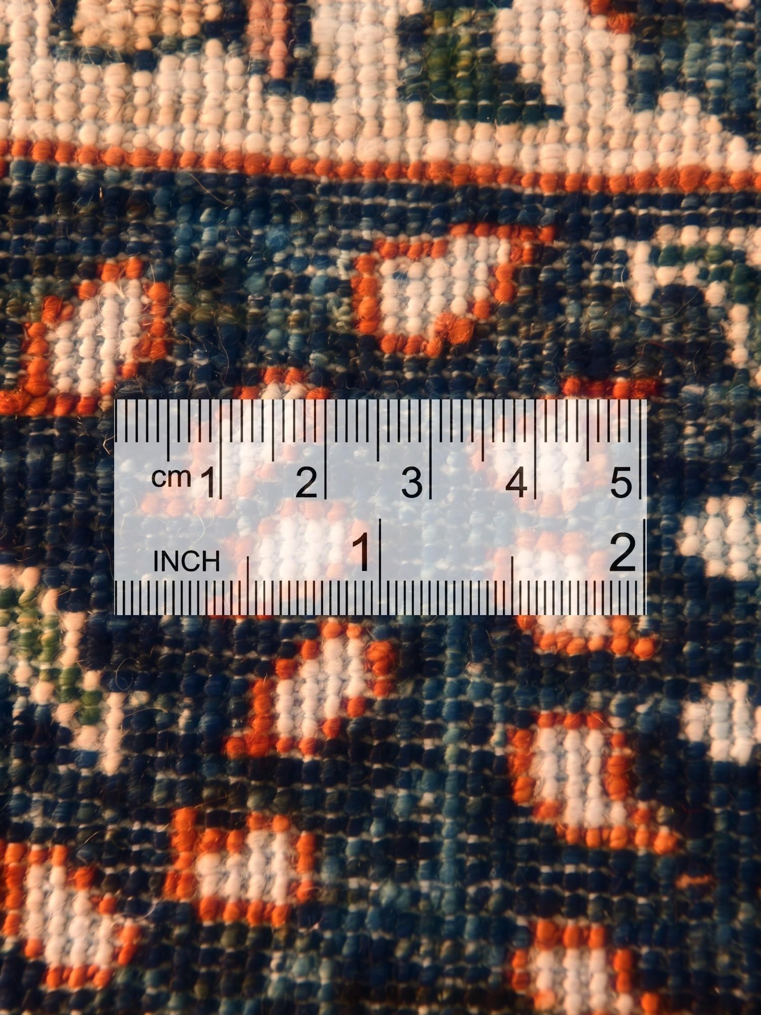 6' 10 x 9' 9 Hand Knotted Heriz Rug