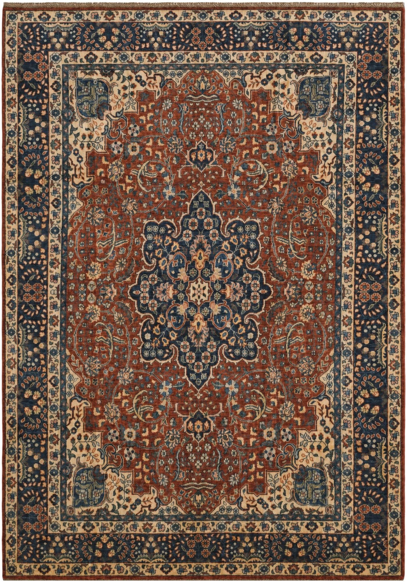 6' 10 x 9' 9 Hand Knotted Heriz Rug