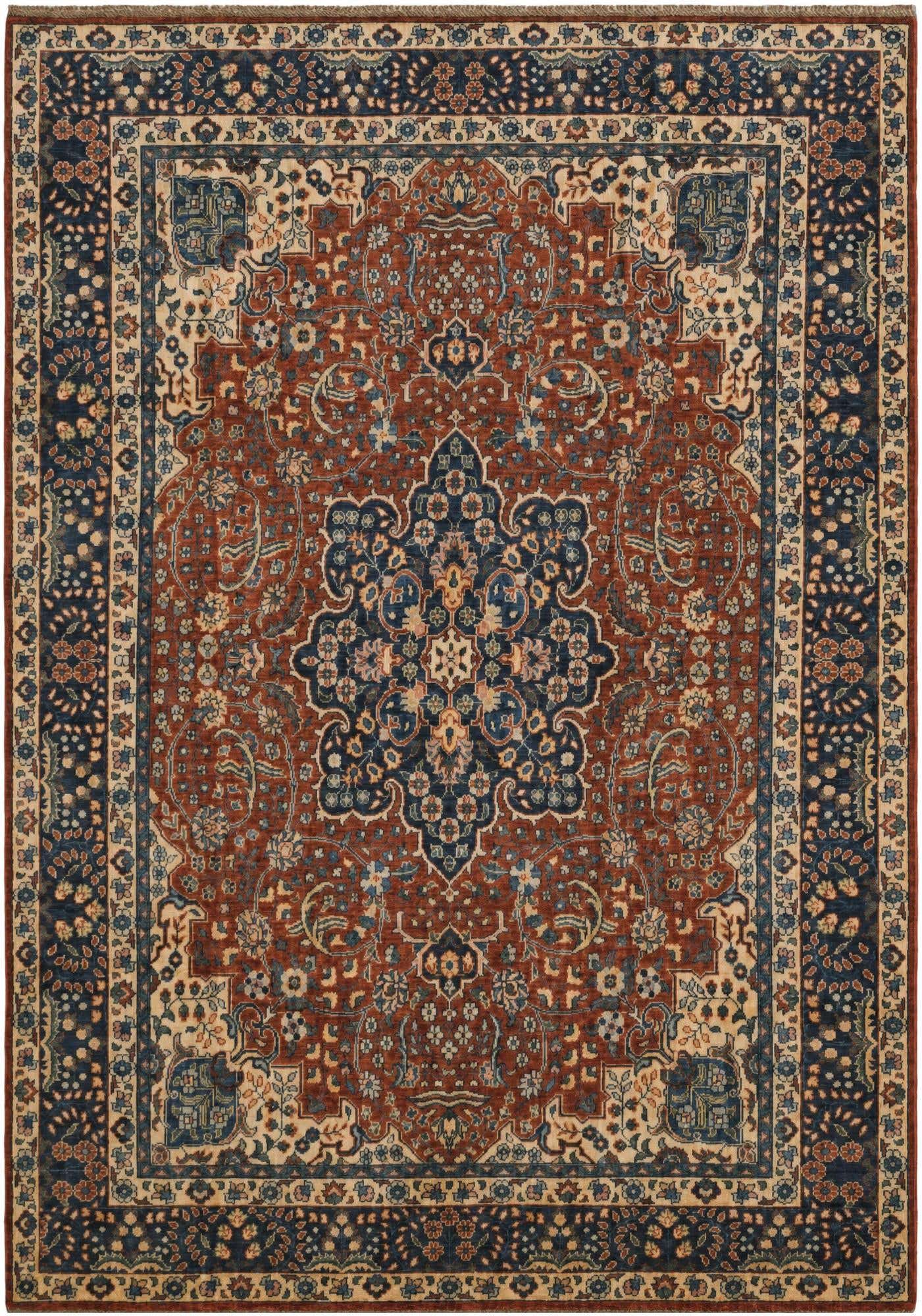 6' 10 x 9' 9 Hand Knotted Heriz Rug