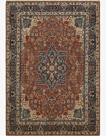 6' 10 x 9' 9 Hand Knotted Heriz Rug