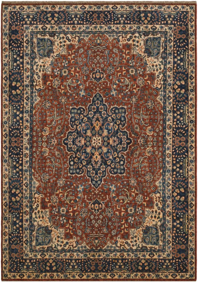 Detail image of 6' 10 x 9' 9 Hand Knotted Heriz Rug