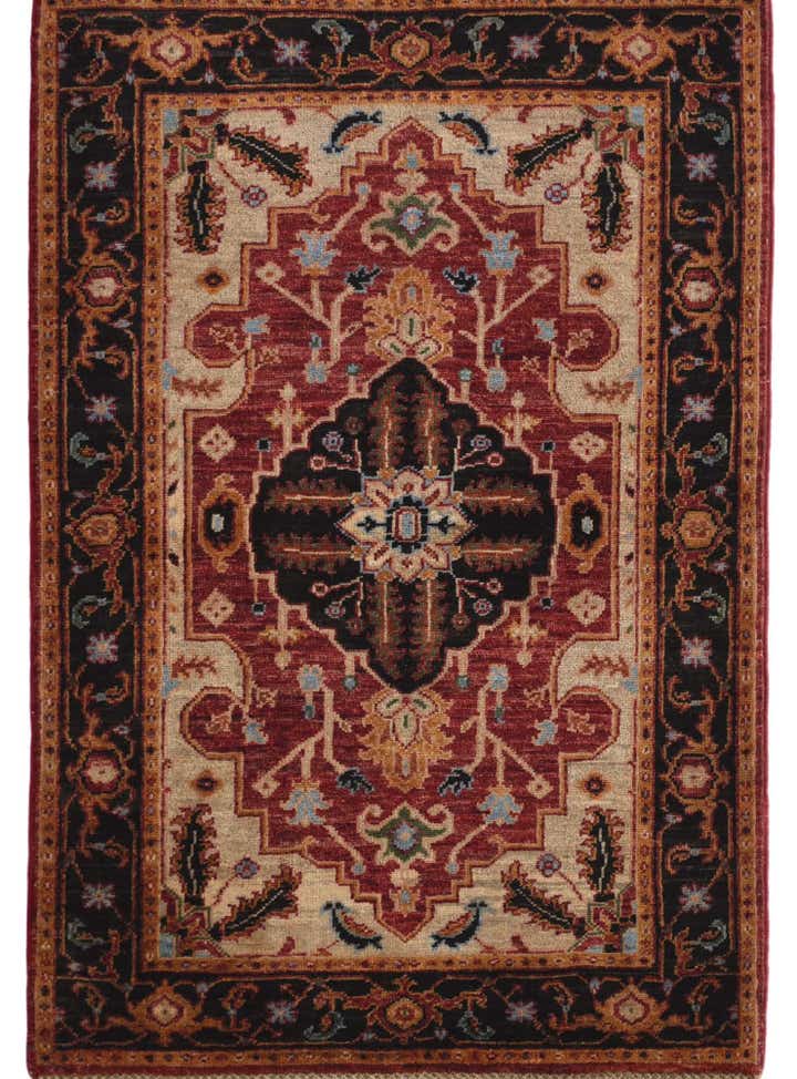 2' 9 x 4' Hand Knotted Heriz Rug