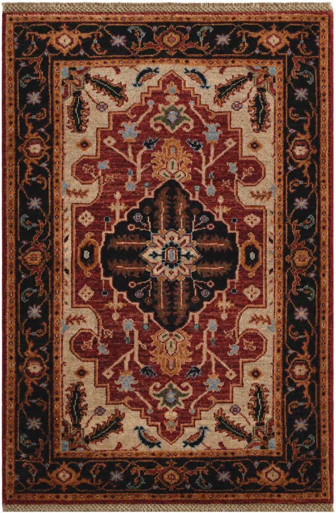 2' 9 x 4' Hand Knotted Heriz Rug