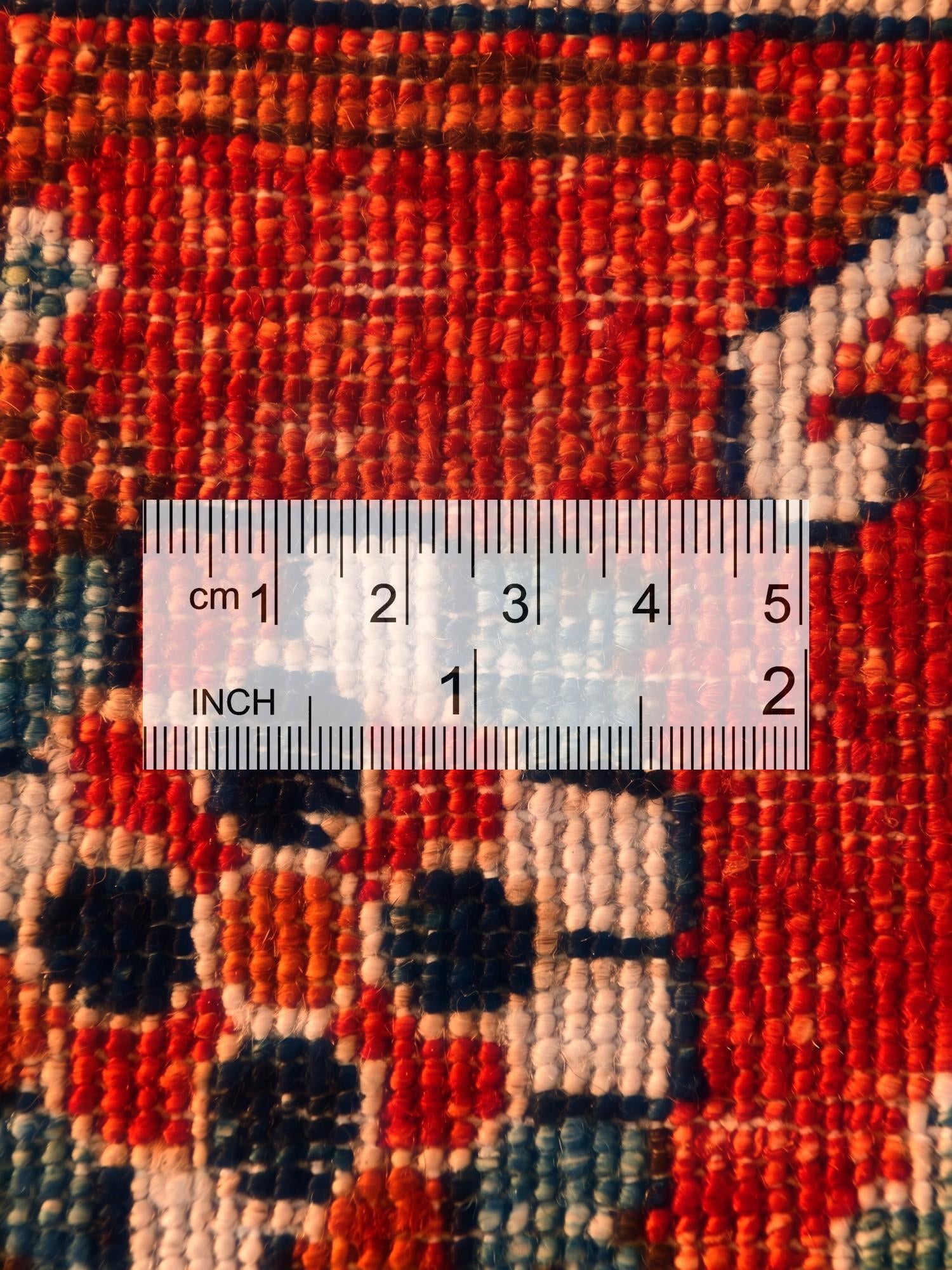 6' 9 x 10' Hand Knotted Heriz Rug