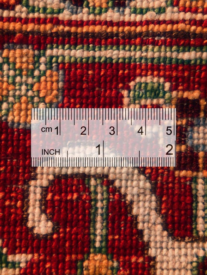 Detail image of 9' x 12' 6 Hand Knotted Heriz Rug